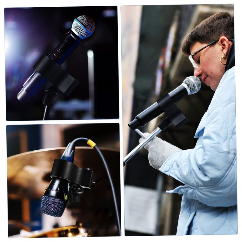 3Pcs Adjustable Microphone Clip Holders Floor Stand Mount Clamp Nut Adapters For Professional Recording Conference - Image 5