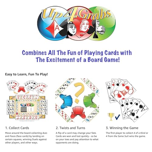 Game Development Group Up 4 Grabs – The Wild Card-Playing Board Game Packed with Twists and Turns – Classic Family & Adult Game Night Fun - Image 5