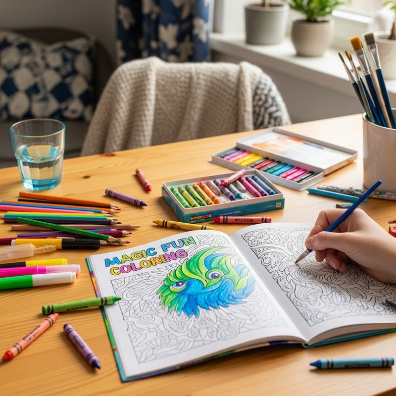 general Magic Fun Coloring Activity Book Set with Intricate Designs for Kids - Image 2
