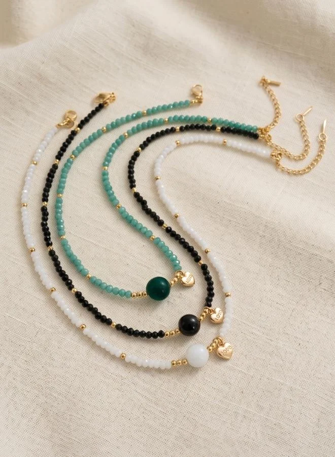 تايك تو Set of 3 - Glass Beaded Necklace
