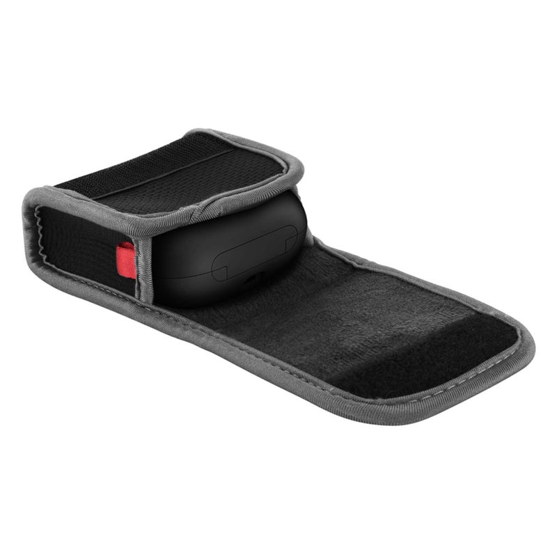 Durable Neoprene Protective Case For Earbuds Lightweight Compact Travel Carrier Black - Image 3
