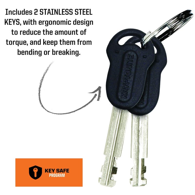 Kryptonite Keeper Mini-Bike Lock  Heavy Duty Anti-Theft U Lock With 12Mm Harden Steel Shackle  Mounting Bracket And 2 Keys For Bike  Motorcycle  Scooter  Door  Gate  Fence - Image 4
