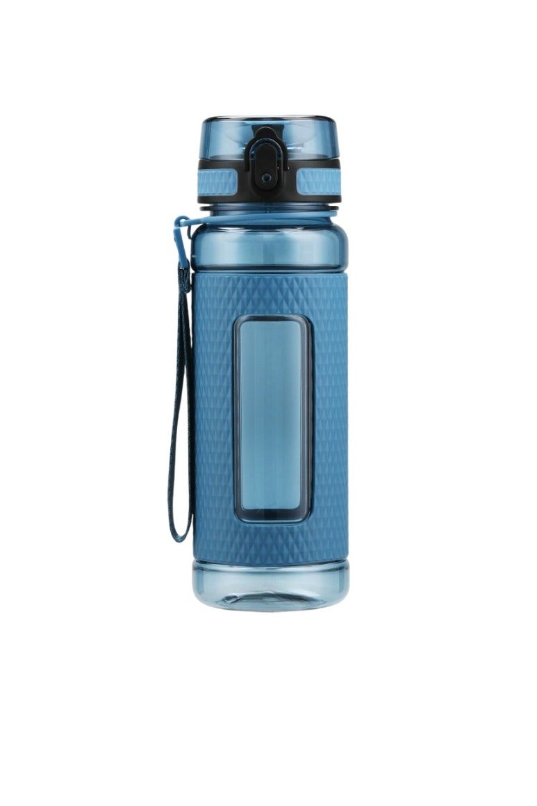 أوسبايس زجاجة مياه رياضية، زجاجة شرب مقاومة للتسرب وخالية من مادة BPA، كوب مياه محمول بسعة كبيرة، قارورة مياه خفيفة الوزن سهلة التنظيف للأطفال والكبار، (قطعة واحدة، أزرق) - Image 1