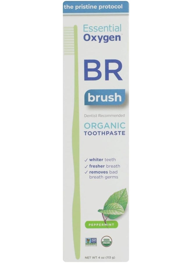 Essential Oxygen Br Toothpaste Peppermint 113G4 Oz.  - Image 1