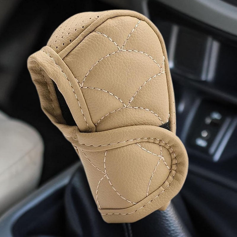 Car Gear Shift Cover - Anti Slip Dustproof PU Leather Shifter Knob Cover | Shift Handle Protector, Multifunctional Car Interior Accessories for Most Automatic Transmissions - Image 3