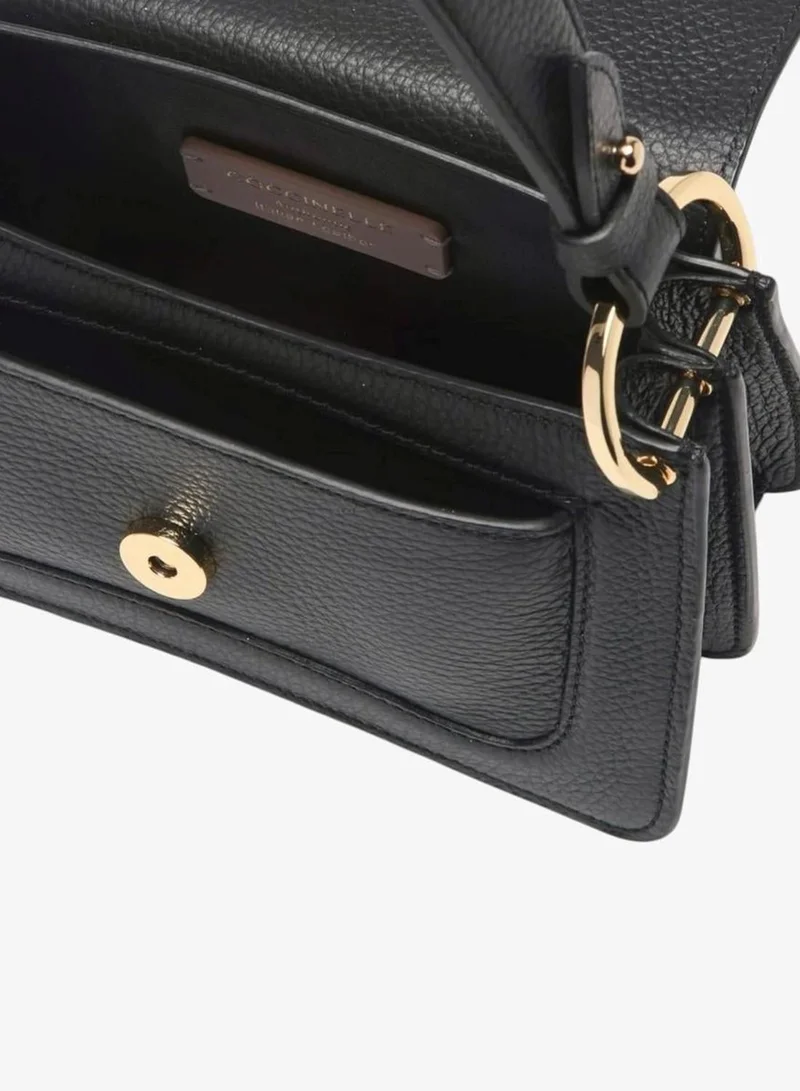 Coccinelle Black C-Me Bi-Material Top Handle Bag for Women | Best Price UAE