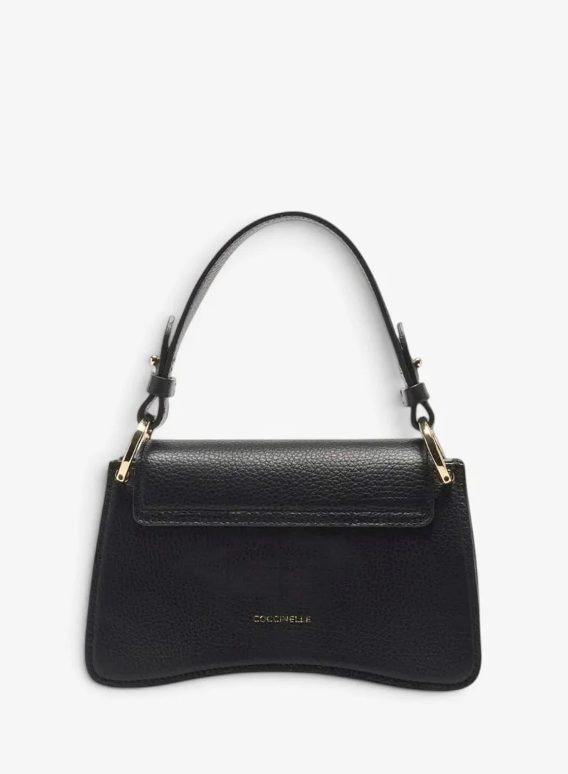 Coccinelle Black C-Me Bi-Material Top Handle Bag for Women | Best Price UAE