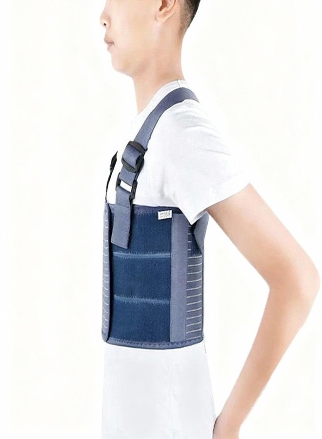 RousuMedi Pediatric Broken Rib Brace Adjustable Chest Support Belt Rib Protector Compression Wrap with Shoulder Straps for Children (Chest Circum:19.6''~27.5'') - Image 3