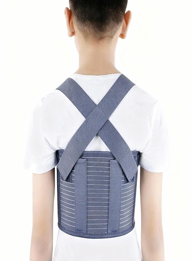 RousuMedi Pediatric Broken Rib Brace Adjustable Chest Support Belt Rib Protector Compression Wrap with Shoulder Straps for Children (Chest Circum:19.6''~27.5'') - Image 4
