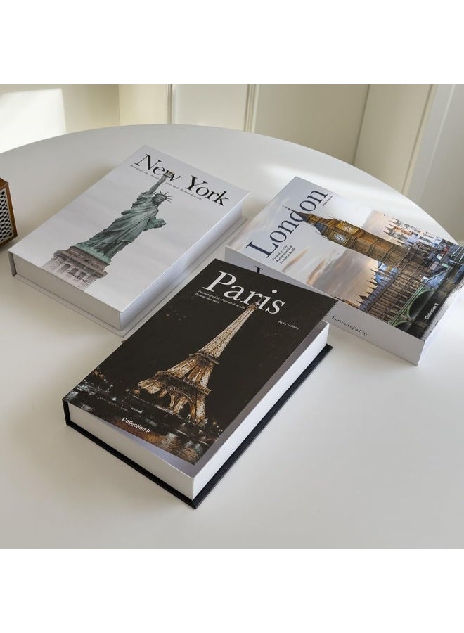 Coffee Table Decorative Books For Home Decor, Fake Books For Decoration, Aesthetic Bookshelf Decor for Living Room Office Bedroom, 3 Piece - Image 4