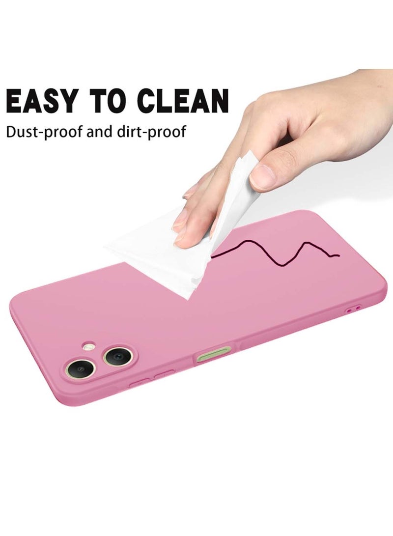 Wtech Samsung Galaxy A06 4G 2024 Premium Liquid Silicone Case Cover - Pink - Image 5