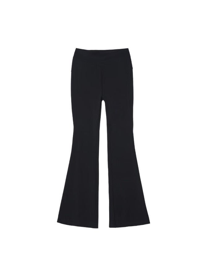 Aiwuge Aiwugo Children's Dance Flare Pants Girls Ballet Dance Practice Latin Dance Leggings Black 150 - Image 5