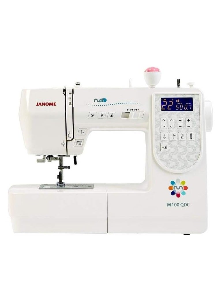 Janome - Janome M100 QDC Computerised Sewing Machine. Extra Wide Table Included - Image 1