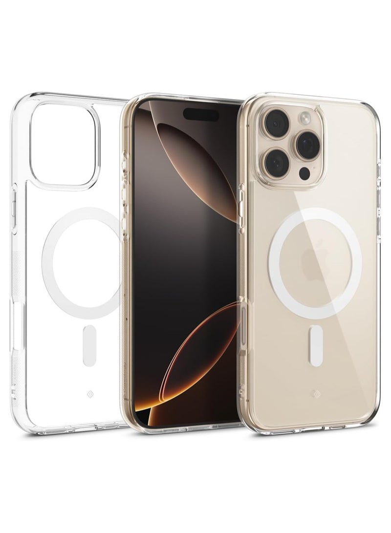 Caseology Capella Mag for iPhone 16 PRO MagSafe Case Cover (2024) - Clear White - Image 1
