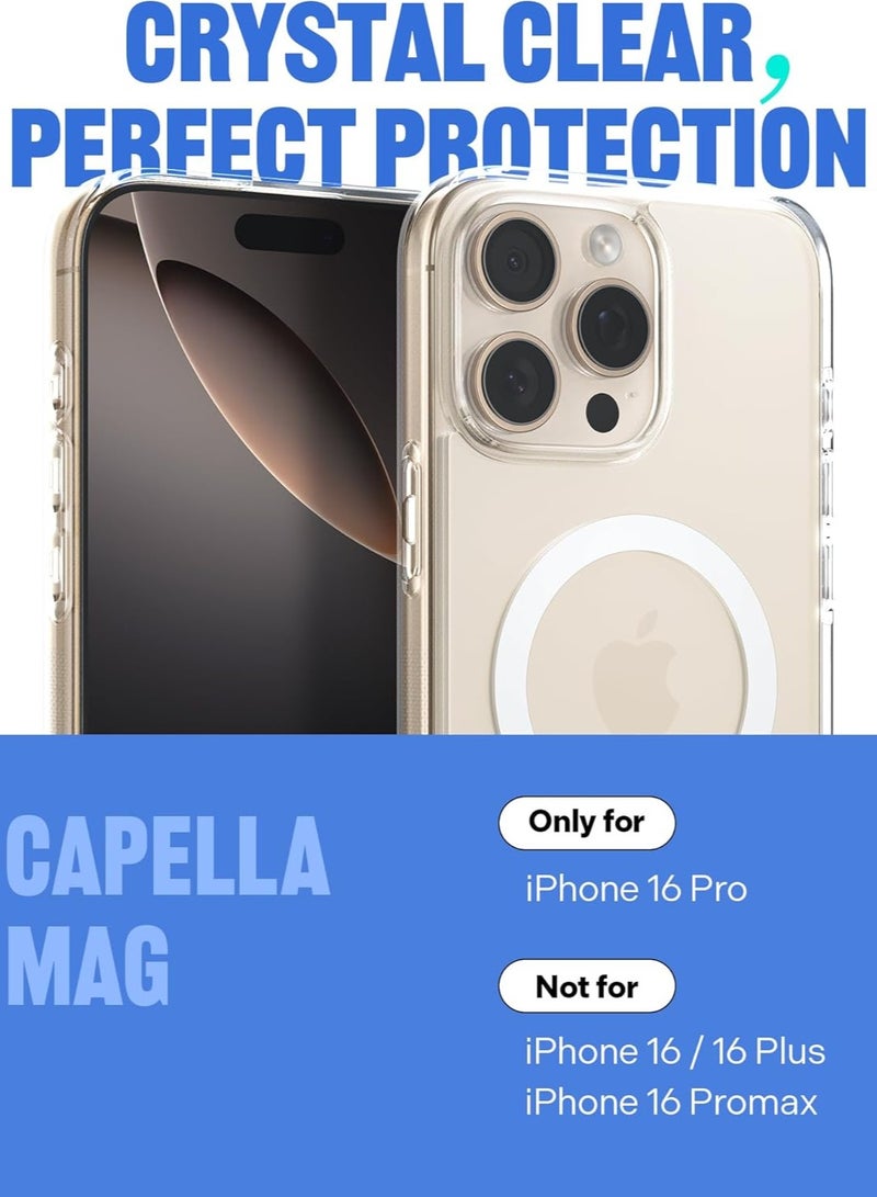Caseology Capella Mag for iPhone 16 PRO MagSafe Case Cover (2024) - Clear White - Image 2