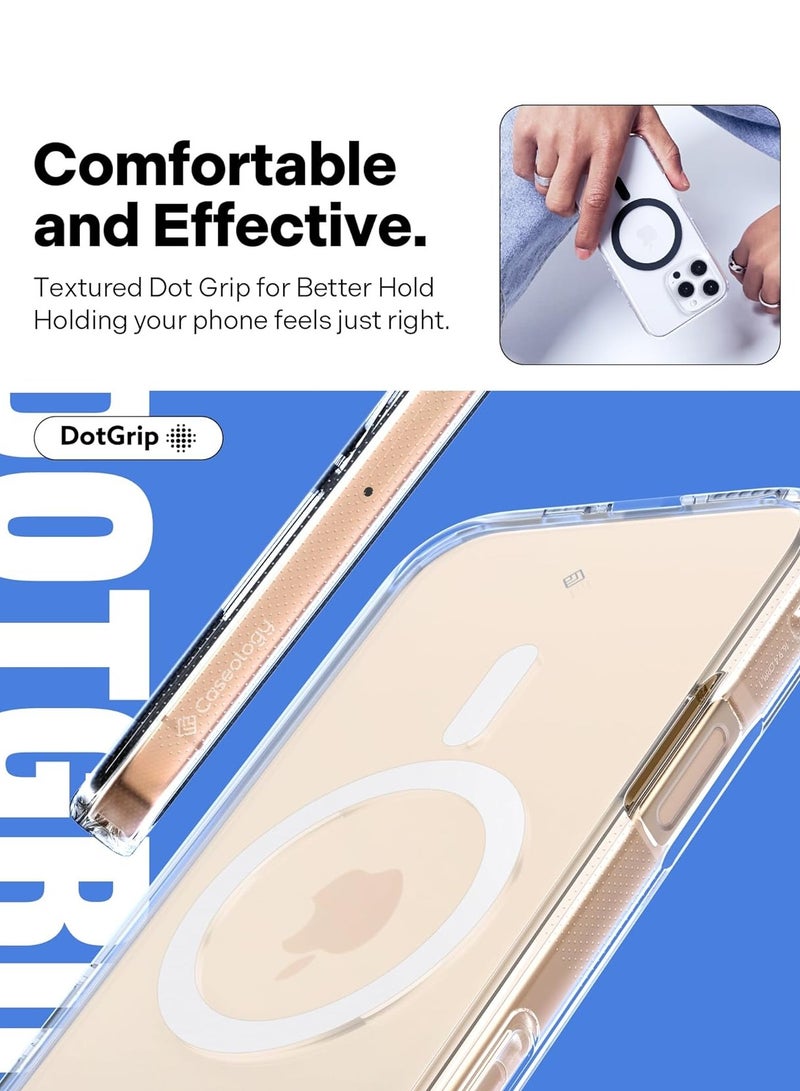 Caseology Capella Mag for iPhone 16 PRO MagSafe Case Cover (2024) - Clear White - Image 5