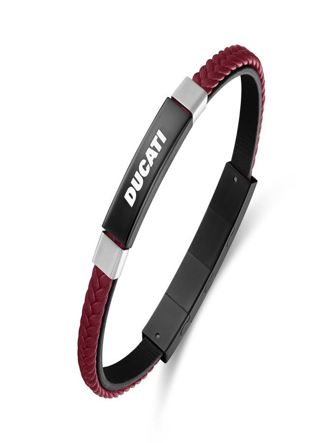 Ducati VOYAGE Red Bracelet for Men - DTAGB0004904 - Image 1