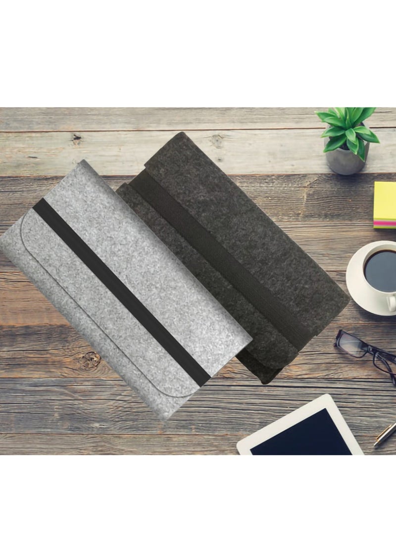 Protective Sleeve Pouch for Logitech K380 Bluetooth Multi-Device Wireless Keyboard - Felt Travel Bag Keyboard Cover (Black)  - Image 2
