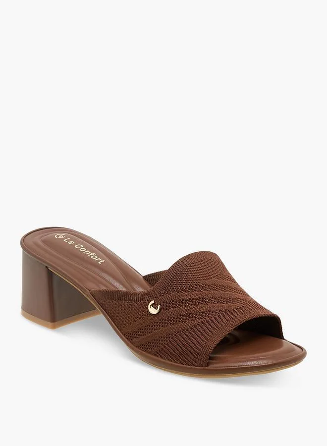 Le Confort BROWN Women Block Heel Sandals for Women | Best Price UAE