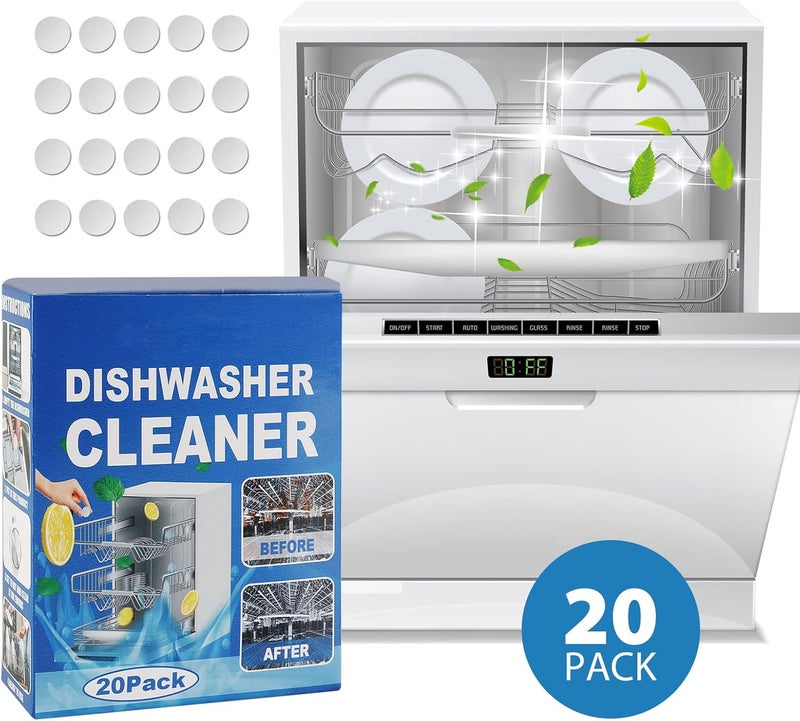 2PCS Dishwasher Tablets, Dishwasher Cleaning Tablets, dishwasher cleaner tablets, highly efficient Dishwasher Cleaner for Kitchen Tableware Care - Image 2