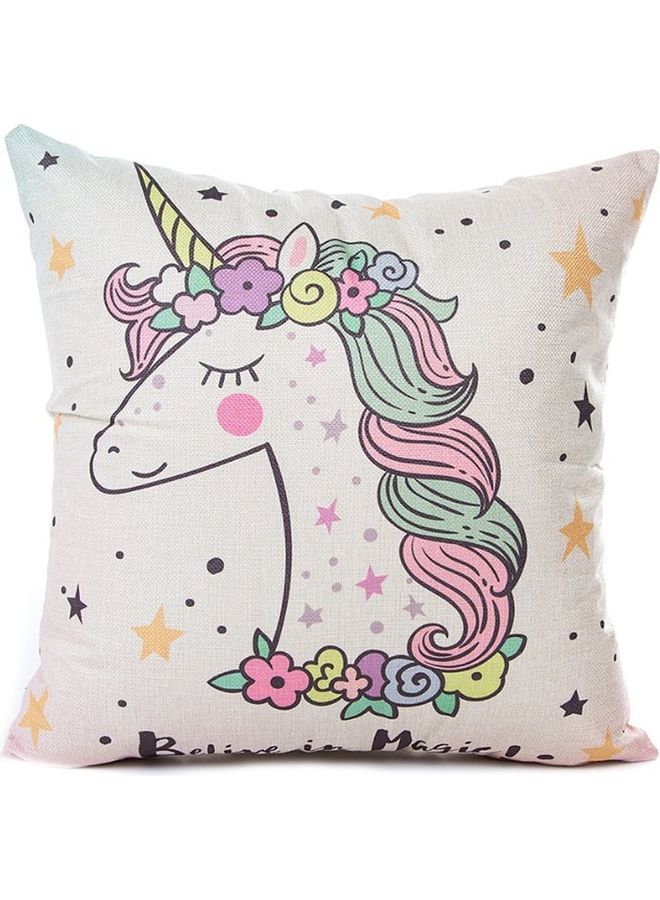 NIBEMINENT Printed Cotton Cushion Cover Multicolour 20x20cm - Image 2