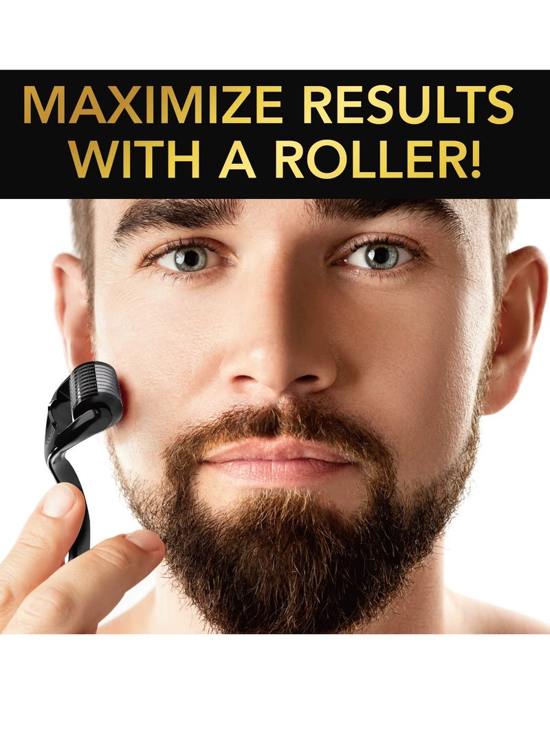 Sefudun 60ml Beard Growth Serum with Microneedle Roller Biotin + 5% Rosemary Beard Growth Oil with 0.25mm Micro Needle Roller Beard Growth Biotin Serum for Thicker Fuller Beard Growth Kit Beard Oil  - Image 3
