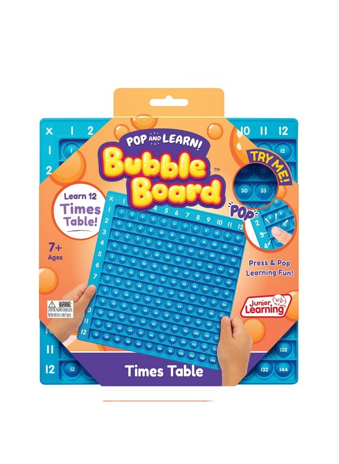 Junior Learning Junior Learning Times Table Bubble Board, Multicolor (JL680), Medium  - Image 1