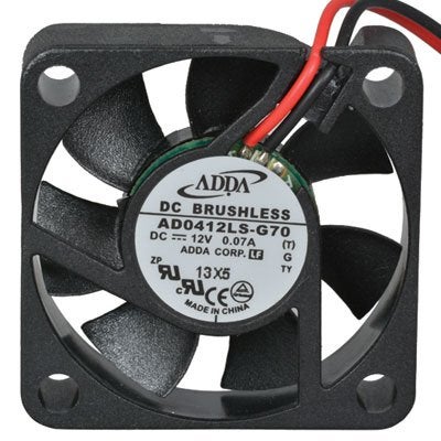 Adda AD0412LS-G70(T) Fan, 12" Leads, 12VDC, 4.7CFM, 1.57" L x 1.57" W x 0.39" D - Image 2