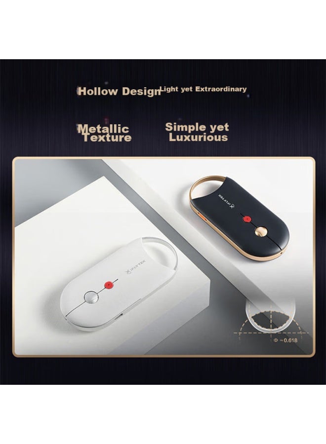 iFLYTEK Xunfei M610 Starfire Edition Wireless Bluetooth Dual-Mode Office Mouse, Ai Smart Mouse, Slim And Portable, Intelligent Voice Input And Translation, Moonlight White - Image 4