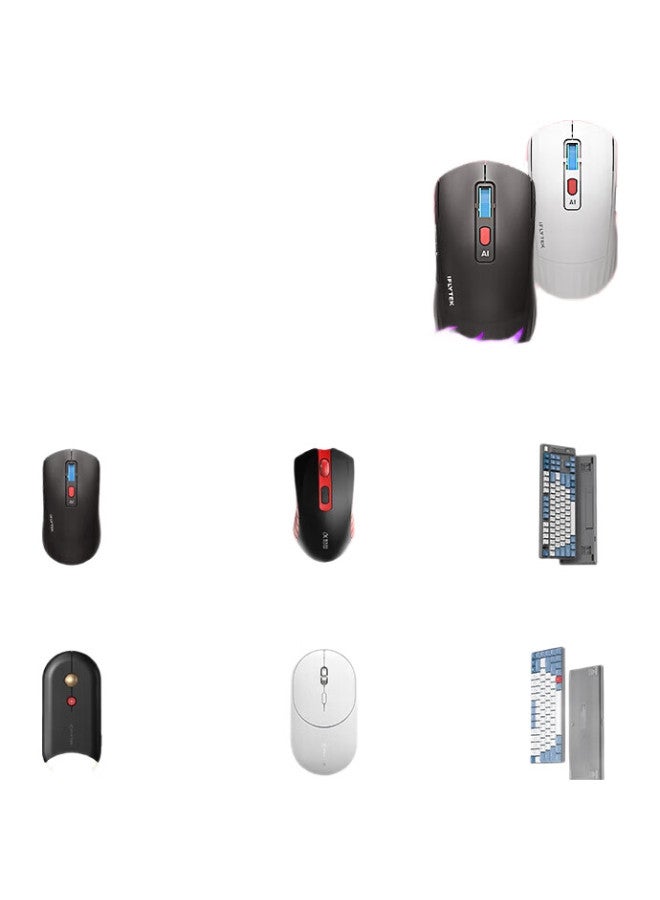 iFLYTEK Xunfei M610 Starfire Edition Wireless Bluetooth Dual-Mode Office Mouse, Ai Smart Mouse, Slim And Portable, Intelligent Voice Input And Translation, Moonlight White - Image 2