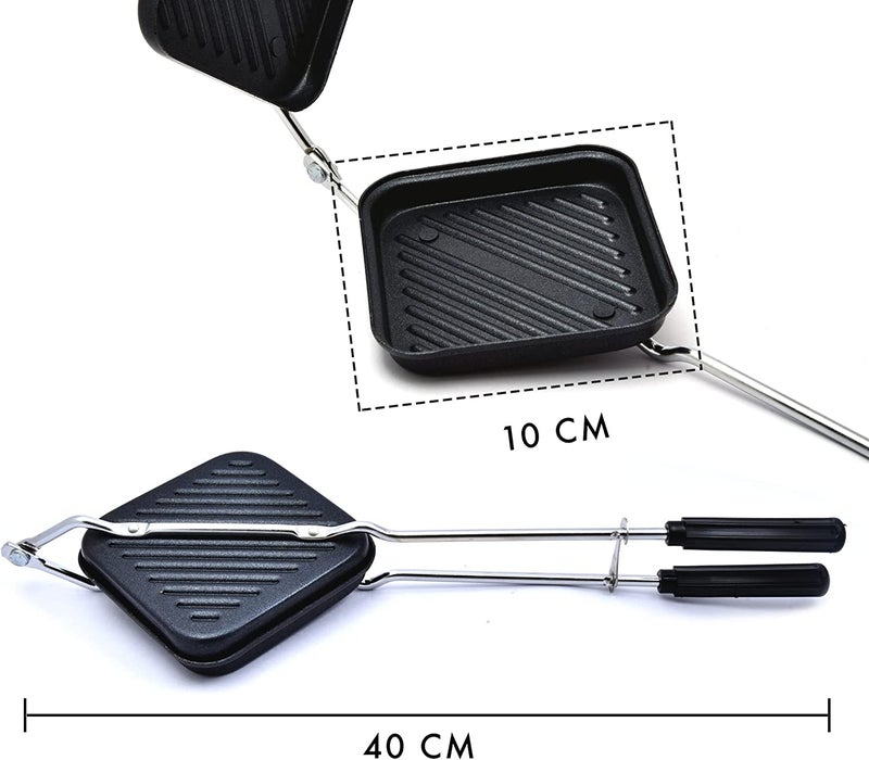 SWAURSAHA Non-Stick Grill Sandwich Toaster | Long-Lasting Double-Coating Non-Stick Layer | Sandwich Griller & Toaster - Image 2