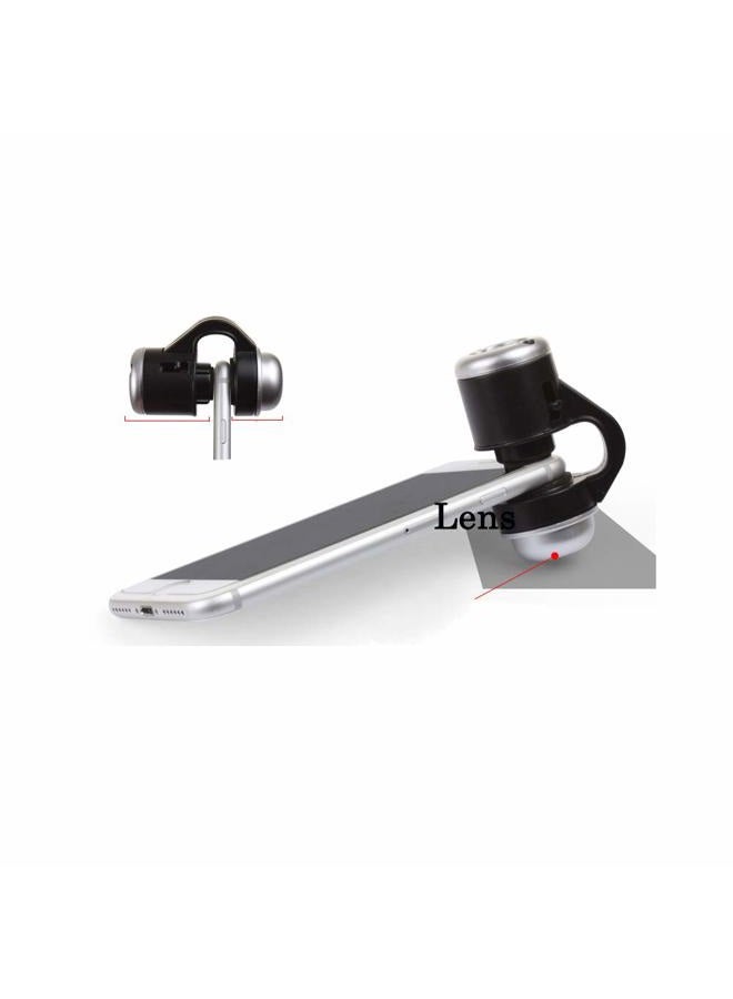 Jiusion 30X Zoom Bright LED Stereo Microscope Magnifier Clip-On Cell Phone Mobile Phone Camera Lens Compatible with Apple iPhone Samsung iPad - Image 3
