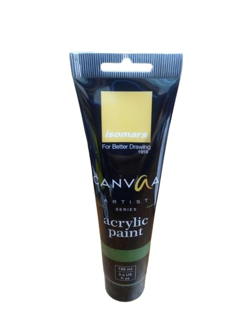 Isomers Canvaa Acrylic Paint 100ml Vibrant Pigmented & Fadeproof Colors - ARTIST SERIES - For Canvas Painting, Scrap Book, Paper Board, Wood & Terracotta Sap Green - Image 2