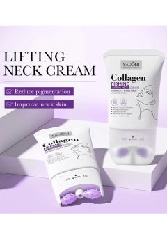 SADOER Collagen Firming Lifting Neck Cream 110ml Anti Wrinkle Lift Firm Neck Cream with Vitamin C E Retinol Serum and Hyaluronic Acid Anti Aging Hydrating Moisturizing Skincare Neck Cream for Women and Men  - Image 3