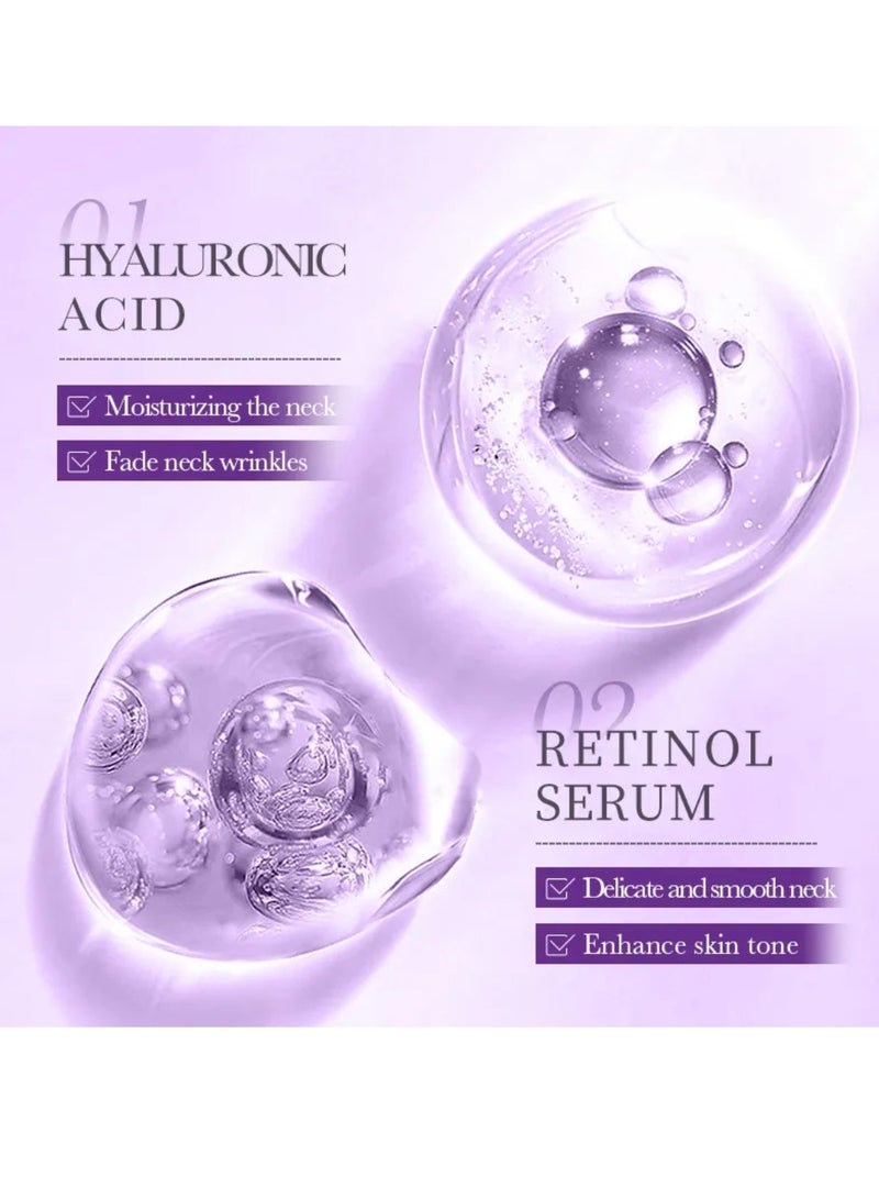 SADOER Collagen Firming Lifting Neck Cream 110ml Anti Wrinkle Lift Firm Neck Cream with Vitamin C E Retinol Serum and Hyaluronic Acid Anti Aging Hydrating Moisturizing Skincare Neck Cream for Women and Men - Image 5