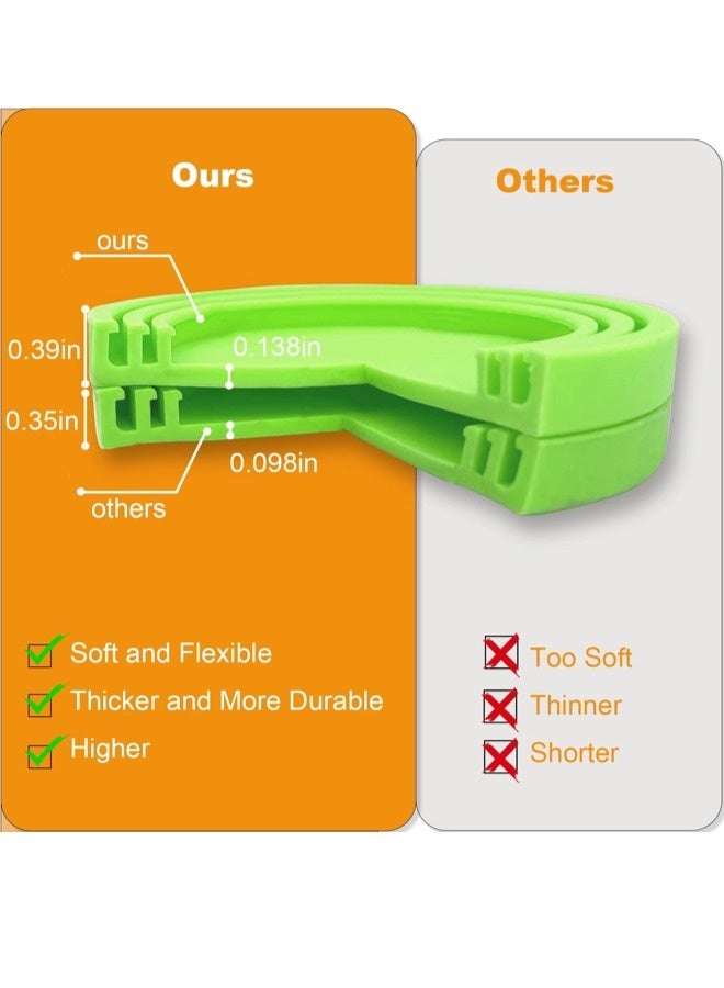 ShebSheb 6 Pack Silicone Pet Can Cover Lids, Universal Size for Dog Cat Food, 1 fit 3 Standard Size Can Tops, BPA Free Dishwasher Safe (Orange, Green) - Image 3