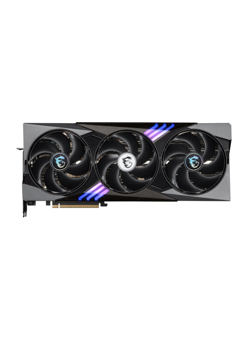 إم اس أي جي فورس RTX™ 5090 32G جيمينغ تريو - G5090-32GT, NVIDIA® RTX™ 5090, PCIe الجيل 5, 2422 ميغاهرتز/2407 ميغاهرتز, 21760 نواة CUDA, 32 جيجابايت GDDR7 (28 جيجابت في الثانية, 512-بت), DP x 3 (v2.1b), HDMI™ x 1 (4K 480Hz/8K 120Hz), 575 واط, 16-دبوس, 1000 واط PSU, 359 x 149 x 70 مم, 2119 غرام, DX12 Ultimate, OpenGL 4.6, 4 شاشات, G-SYNC®, أقصى دقة: 7680 x 4320 أسود - Image 2