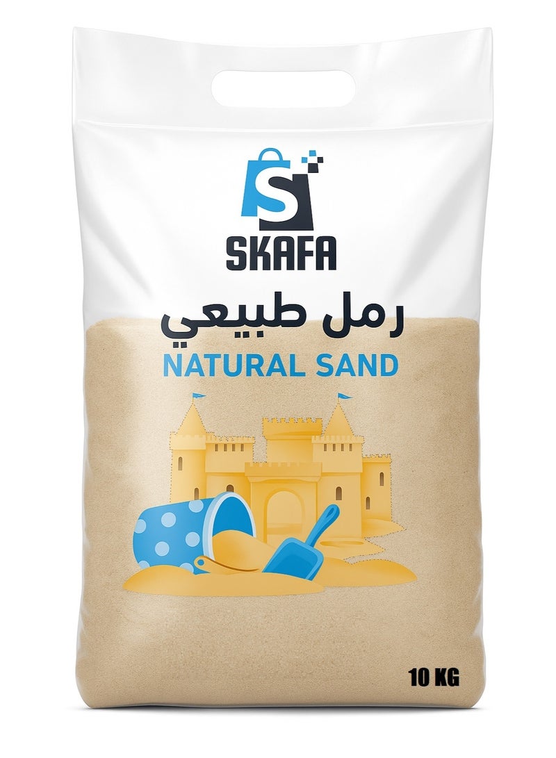 SKAFA Natural Play Sand for Kids | 10kg Clean & Soft Sensory Sand for Indoor/Outdoor Fun | Castle Building & Creative Play Activities  - Image 4