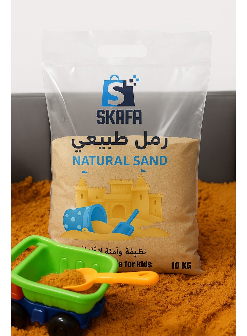 SKAFA Natural Play Sand for Kids | 10kg Clean & Soft Sensory Sand for Indoor/Outdoor Fun | Castle Building & Creative Play Activities - Image 5