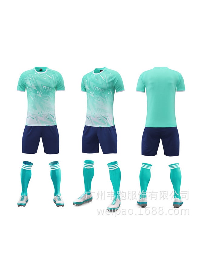 Ocean Green Short Sleeve Football Jersey - Image 1