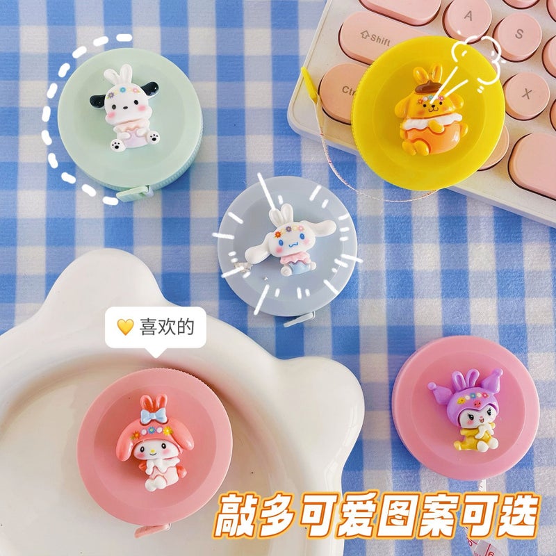 Cartoon Cute Portable Soft Ruler Measuring Clothing Tailor Three-Circumference Telescopic Ruler Mini Tape Measure Clothing Ruler Measuring Tape - Image 5