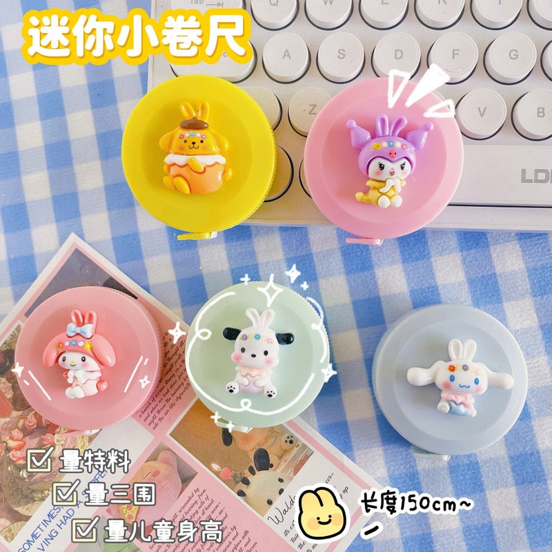 Cartoon Cute Portable Soft Ruler Measuring Clothing Tailor Three-Circumference Telescopic Ruler Mini Tape Measure Clothing Ruler Measuring Tape - Image 4