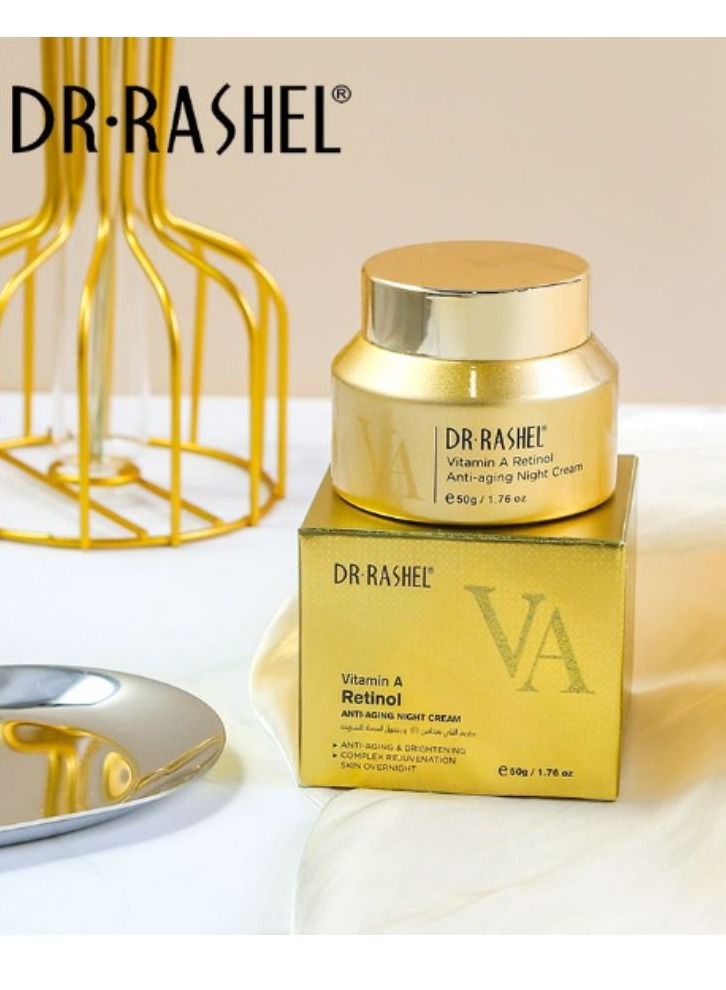 RASHELL Vitamin A Retinol Anti Aging Night Cream 50grams - Image 1