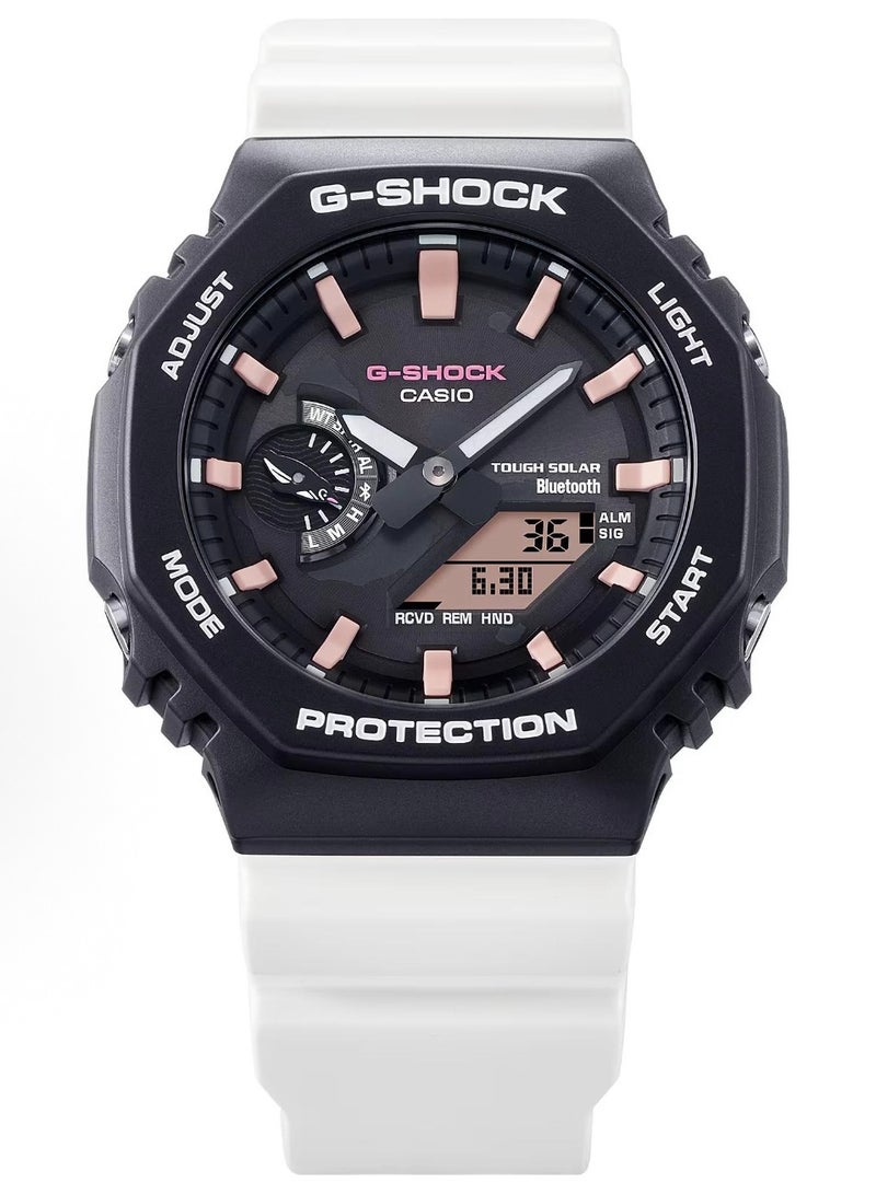 CASIO Casio LCD/pointer double display series 200m waterproof depth solar Shi Ying movement resin strap Japanese and Korean watches with the same black dial for men and women. - Image 4