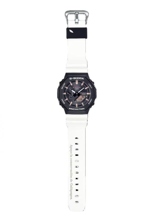CASIO Casio LCD/pointer double display series 200m waterproof depth solar Shi Ying movement resin strap Japanese and Korean watches with the same black dial for men and women. - Image 2