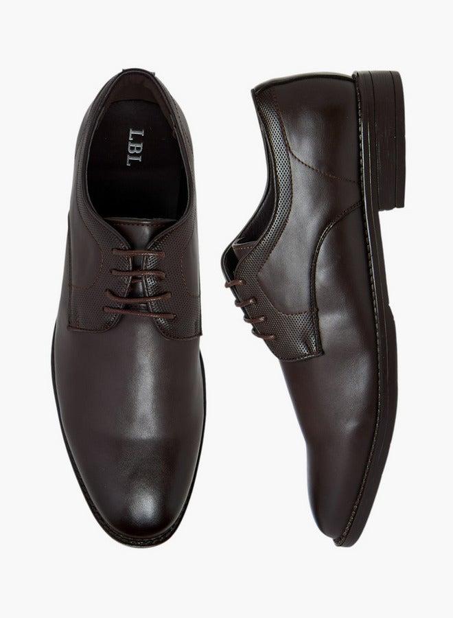 LBL by Shoexpress Textured Lace-Up Derby Shoes - Image 3