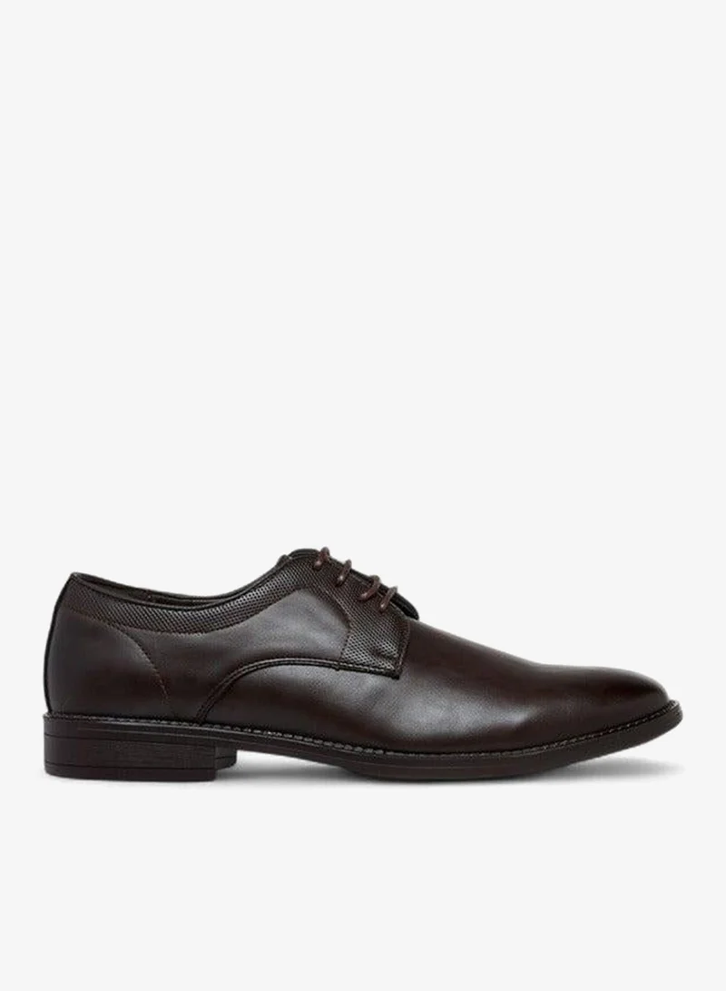 LBL by Shoexpress Solid Lace-Up Derby Shoes