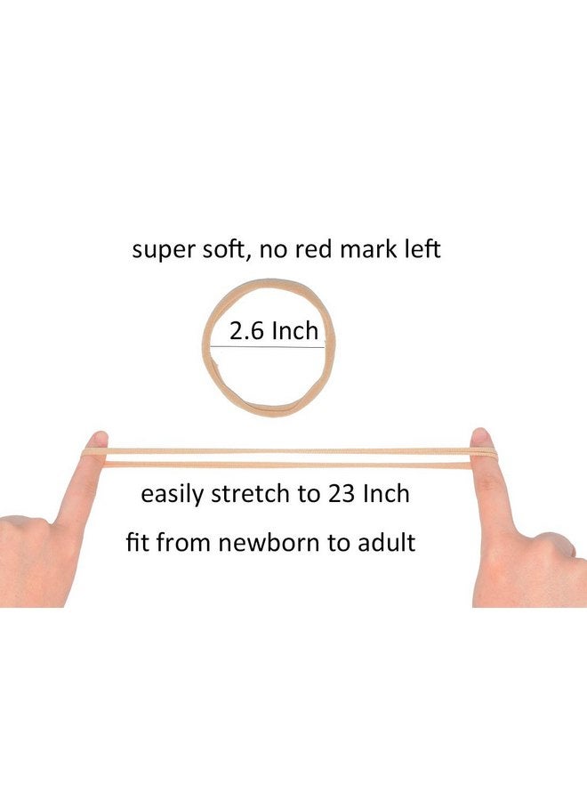 catin Super Soft Nylon Headband For Newborn Baby Girl Kids, High Stretchy, 20 Pcs For DIY Crafts - Image 4