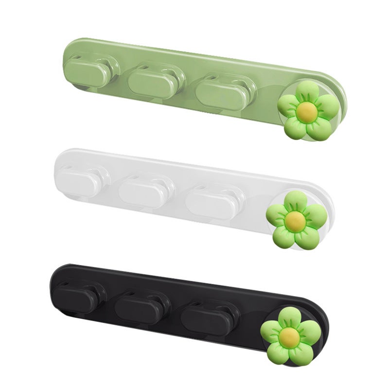 Desktop Cable Organizer Self-Adhesive Data Cable Winder Socket Holder Headphone Cable Collection Cable Storage Charging Cable Fixation - Image 5