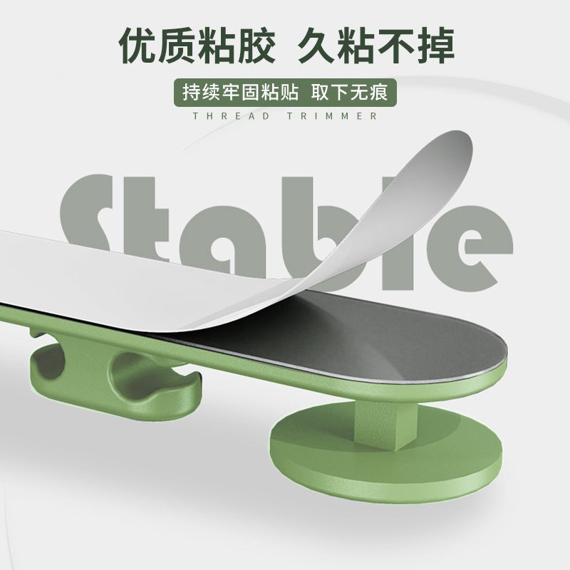 Desktop Cable Organizer Self-Adhesive Data Cable Winder Socket Holder Headphone Cable Collection Cable Storage Charging Cable Fixation - Image 4